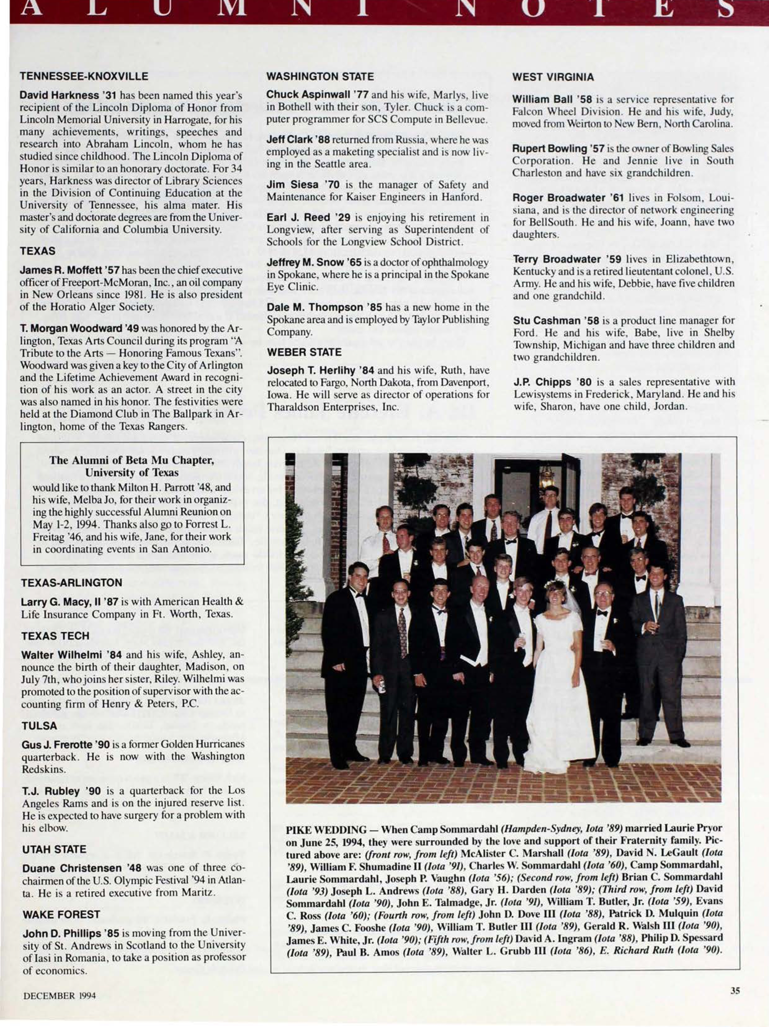 The Alumni of Beta Mu Chapter, University Of Texas